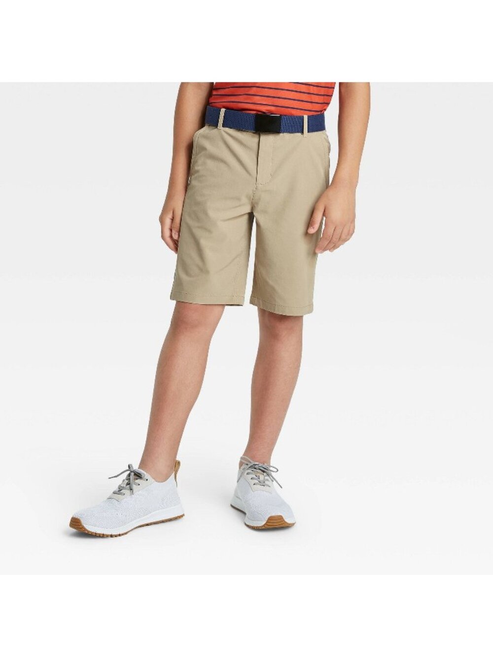 Boys Golf Shorts Beige All In Motion Size Large Performance Wear